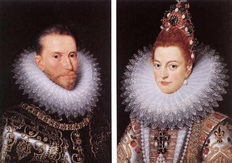 POURBUS, Frans the Younger Archdukes Albert and Isabella khnk Germany oil painting art